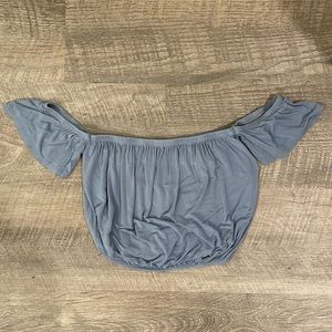 Cropped off the shoulder Tee